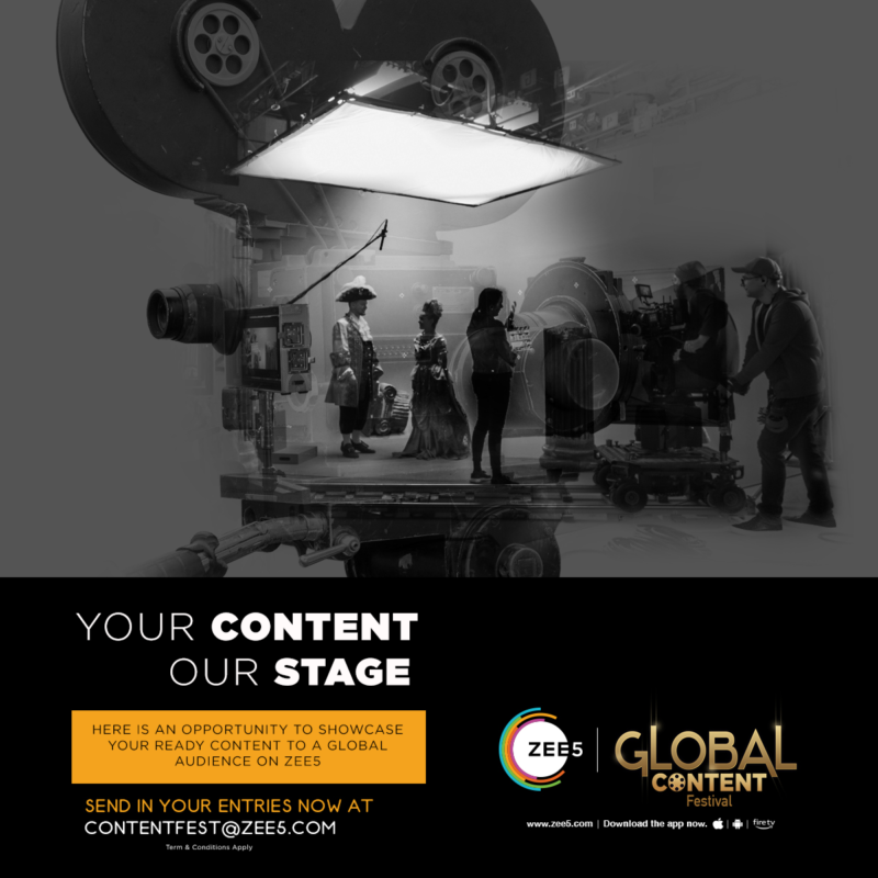 ZEE5 Global Launches First Ever Global OTT Content Festival for Independent Filmmakers