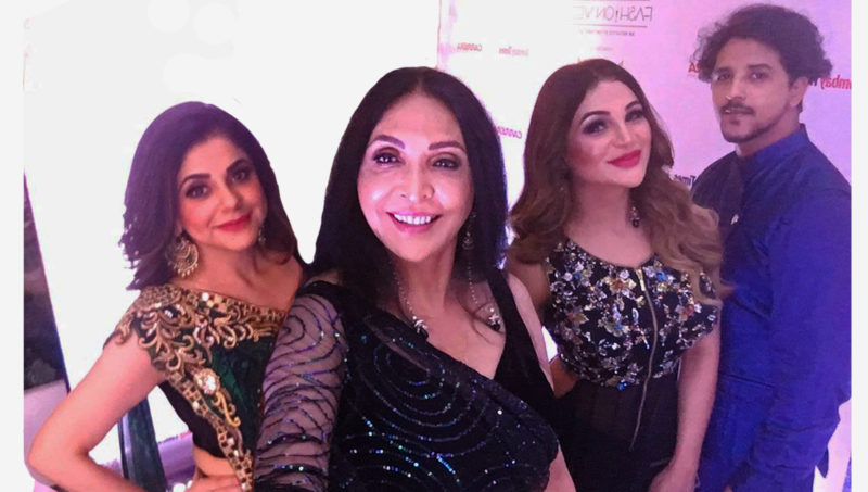 Abhinav Shekhar, Shanya Kapur, Aruna Sharma and Ashwini Aher walk the ramp for Celebrity Designer Archana Kochhar at Bombay Times Fashion Week