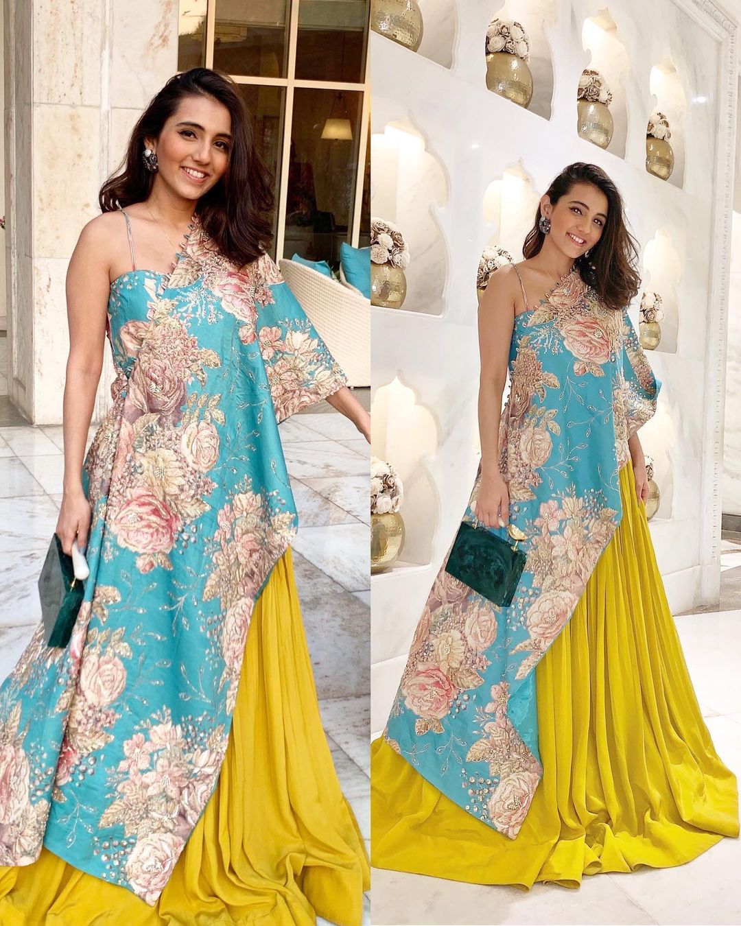 Masoom Minawala Mehta looking breathtakingly beautiful in Designer ash gold lehenga || Planet Bollywood || Media Tribe || The-Uncovered